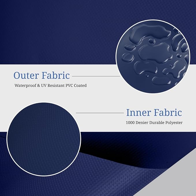 Covers & All Rectangle Table Top Cover, 12 Oz Waterproof UV & Weather Resistant - Image 3