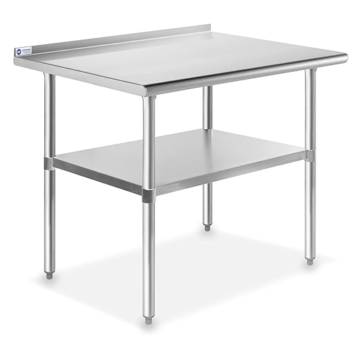 GRIDMANN Stainless Steel Kitchen Prep Table 36 x 24 Inches by GRIDMANN