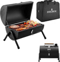 Portable Charcoal Grill, Tabletop Outdoor Barbecue Smoker, Small BBQ Grill by DNKMOR