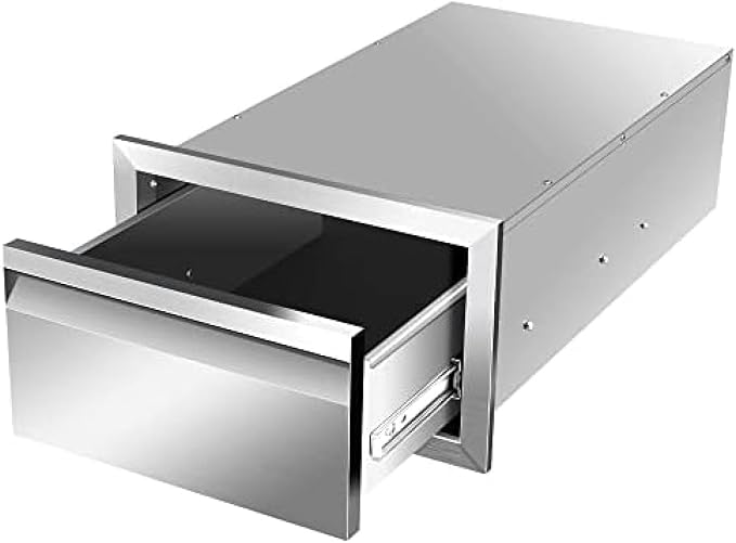Outdoor Kitchen Drawers, Flush Mount Triple Access BBQ Drawers - Image 3