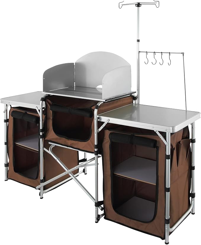 VEVOR Camping Kitchen Table, Folding Outdoor Cooking Table - Image 6