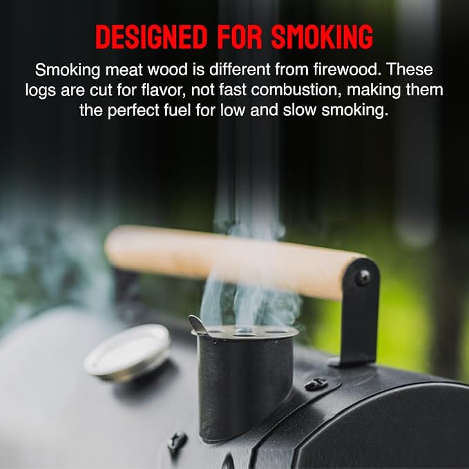 Smoking Wood Mini Splits, 6-Inch Firewood Logs, Naturally-Cured Cherry Hardwood - Image 3