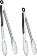 Hotec Stainless Steel Kitchen Tongs, Locking Metal Food Tongs by Hotec