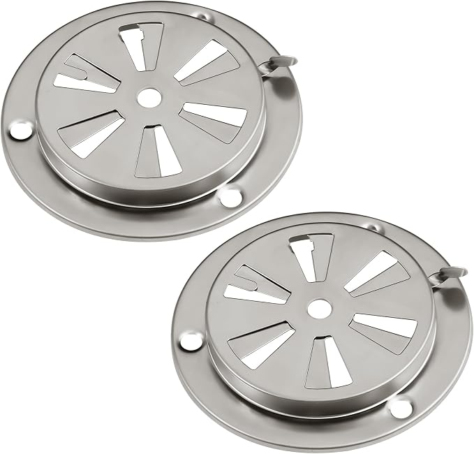 Stainless Steel BBQ Smoker Air Vent by Qtcial