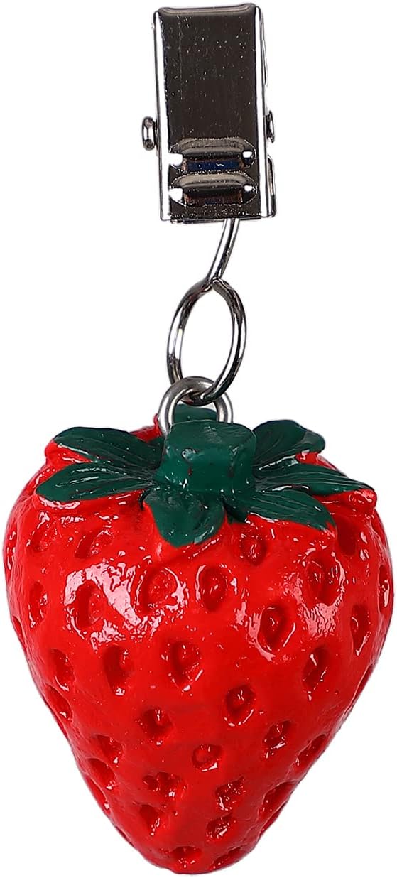 Twofish Strawberry Resin Tablecloth Weights Clips Set of 4 - Image 6