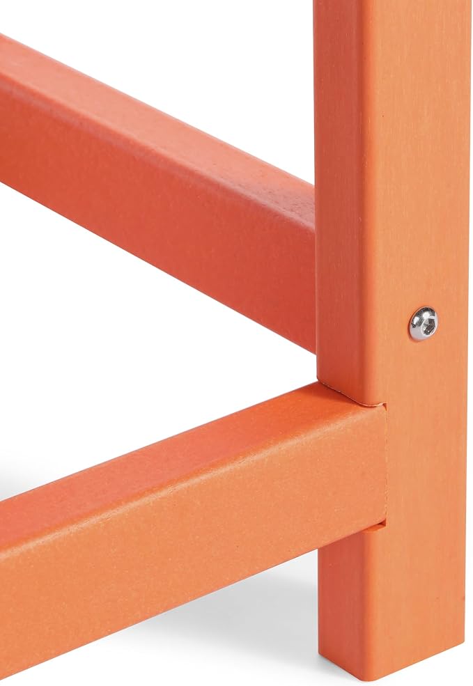Costaelm Kids Outdoor Side Table, Small Patio HDPE Adirondack Square Table - Image 8