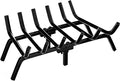 FEED GARDEN Fireplace Grate 24 inch Heavy Duty Fireplace Log Holder, 1/2" Solid by FEEDGARDEN