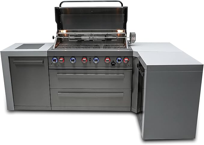 Mont Alpi 805 6-Burner 115000 BTU MAi805-D90 L-shaped Stainless Steel Deluxe - Image 7