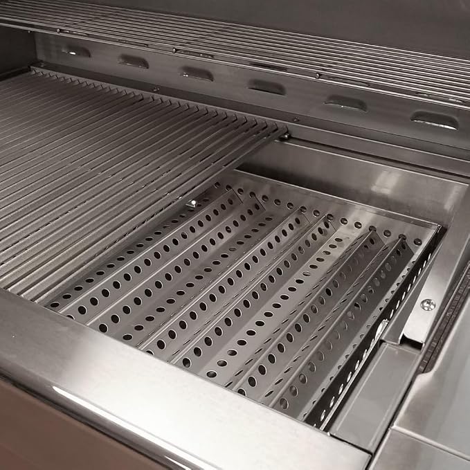 Turbo Charcoal 32 Inch Built-In Stainless Steel BBQ Grill - Image 6