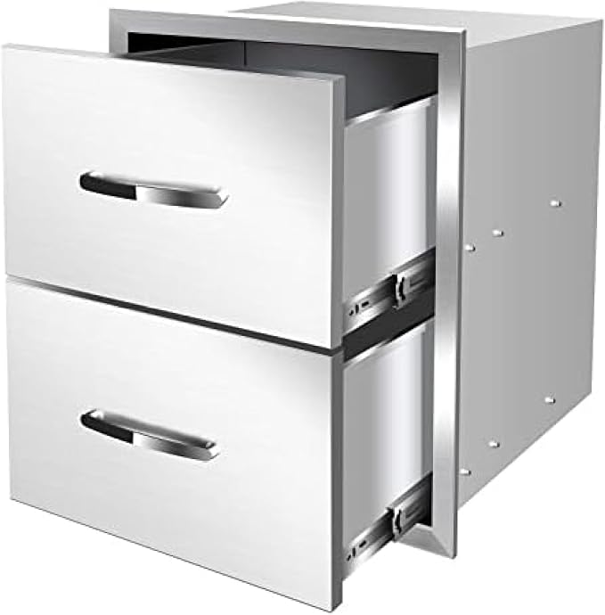 Stainless Steel Outdoor Kitchen Drawers by OLIPIC