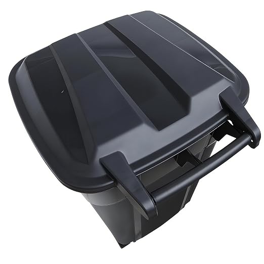 32 Gallon Wheeled Heavy Duty Plastic Garbage Can - Image 5