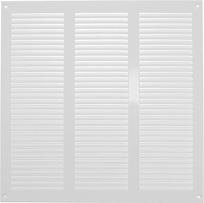 Repa Market 2-Pack 12x12 Inch Air Vent Cover/White Galvanized Steel Louvered - Image 6