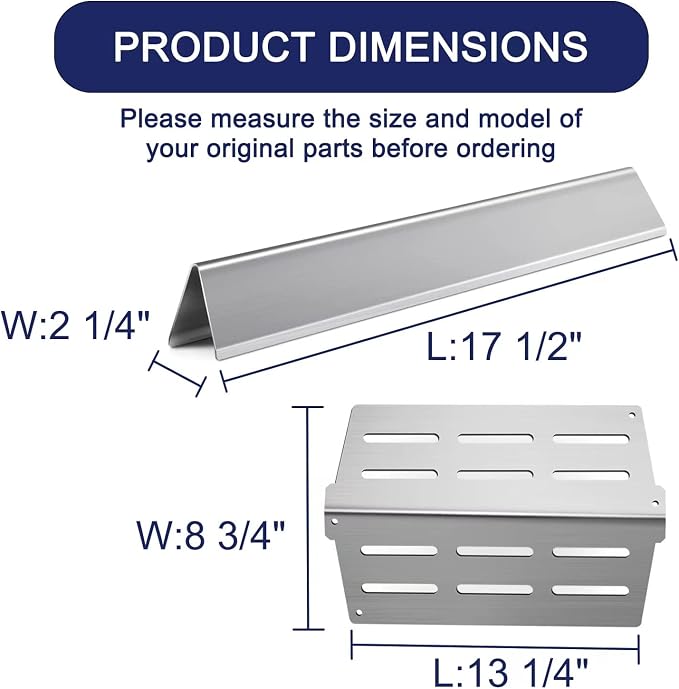 17.5" Grill Flavorizer Bars 7622 Heat Deflector - Image 2
