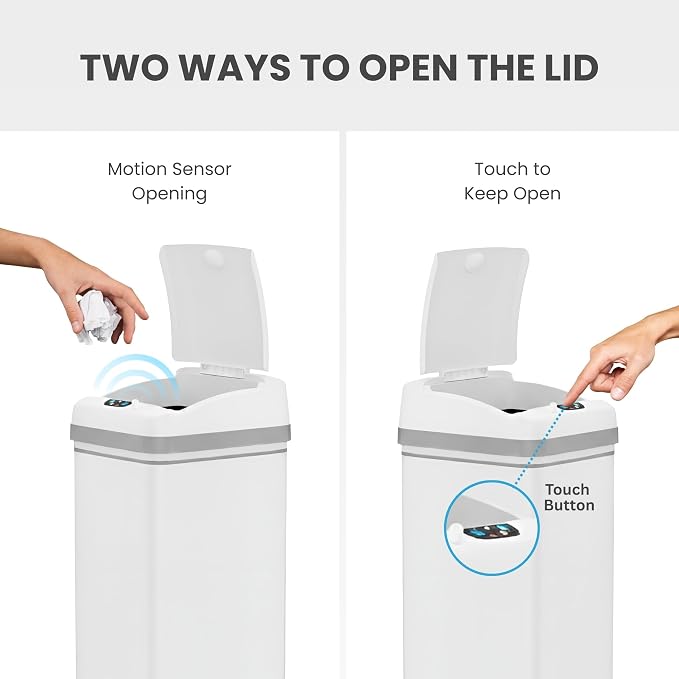 iTouchless 50 Liter / 13 Gallon Kitchen Trash Can - Image 3