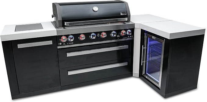 Mont Alpi MAi805-BSS90FC Black Stainless Steel 90 Degree Corner Gas Outdoor - Image 5
