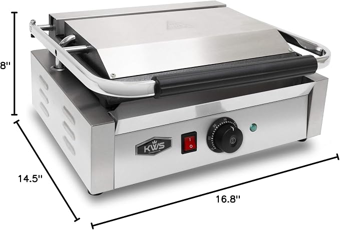 KWS FM-17 1700W Electric Panini Press Maker - Image 5