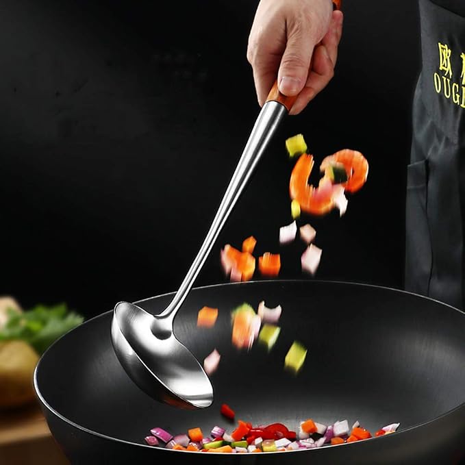 FJNATINH Soup Ladle, 17inches Ladle - Image 3