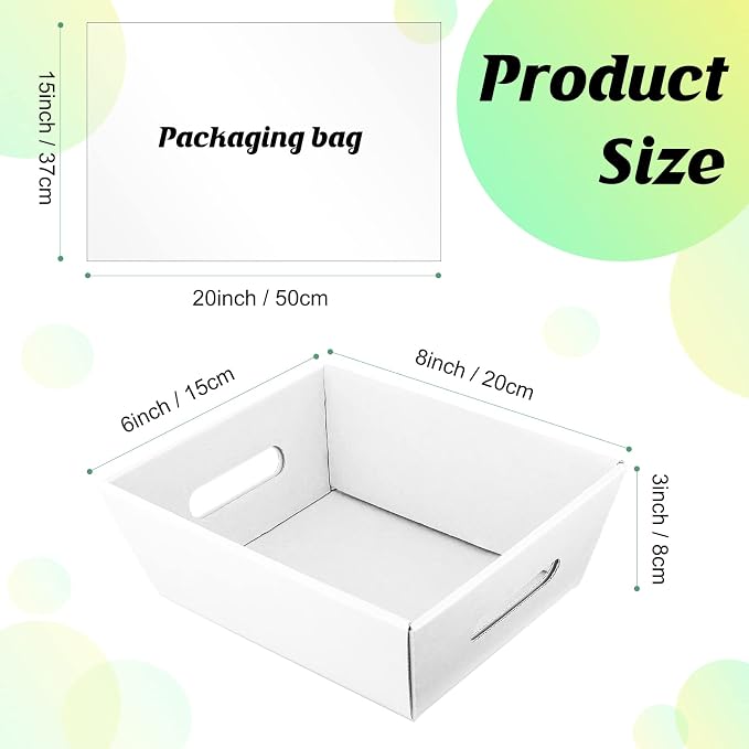 Fainne 74 Pcs Baskets for Gifts Empty Bulk DIY Empty Gift Basket Include 20 - Image 2