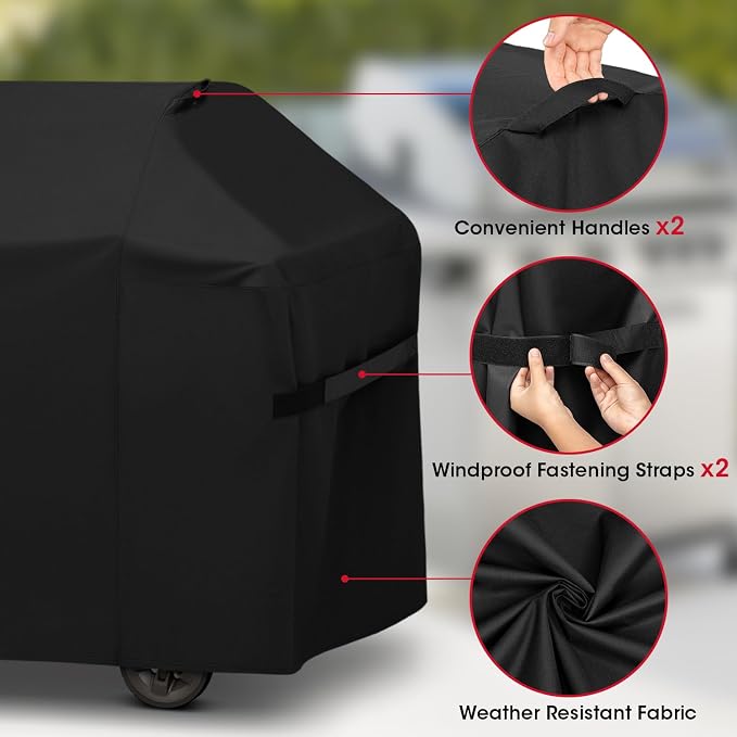 Unicook 65 Inch Grill Cover for Weber Genesis II 400 Series, 4 Burner BBQ Cover - Image 6