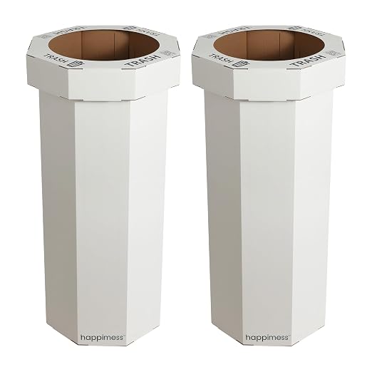 Eyely MPH1300F-SET2 Sal 25-Gallon Disposable Corrugated Cardboard Event Trash by eyely