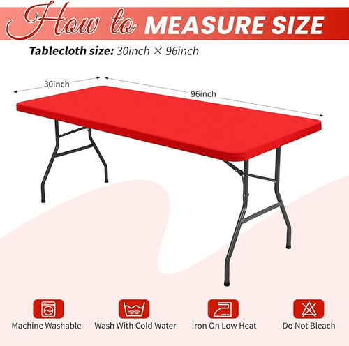 10 Pack Stretch Fabric Table Top Cap Cover, Washable Elastic Universal - Image 2
