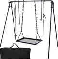 REDCAMP Swing Outdoor Campfire Grill Stand by REDCAMP