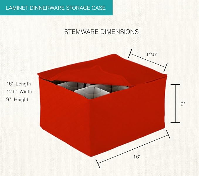 LAMINET Quilted Stemware Storage Case - Image 2