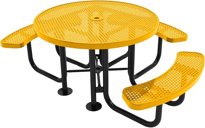 COATEDOUTDOORFURNITURE Heavy-Duty Portable ADA-Compliant Outdoor Picnic Table by CoatedOutdoorFurniture