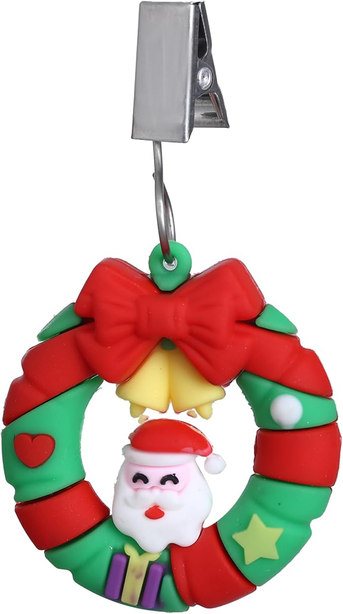 TwoFish Home Set of 4 Xmas Garland Tablecloth Weight Clamps Xmas Garland - Image 5