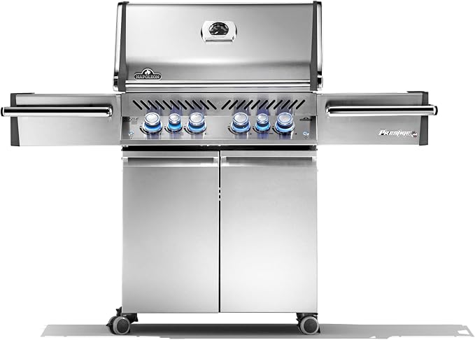 Napoleon PRO500RSIBNSS-3 Prestige PRO 500 RSIB Natural Gas Grill, Stainless by Napoleon