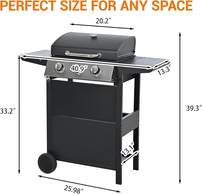 Stainless Steel 3-Burner Gas Grill, 25650 BTU Outdoor BBQ Grill - Image 7