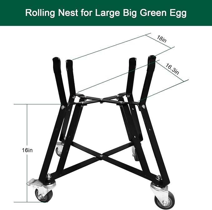 Large Big Green Egg Nest, Grill Stand - Image 4
