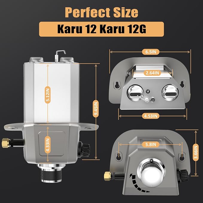 Utheer Gas Burner Attachment for Karu 12 / 12G / Karu 2 & Fyra 12 Pizza Ovens - Image 7