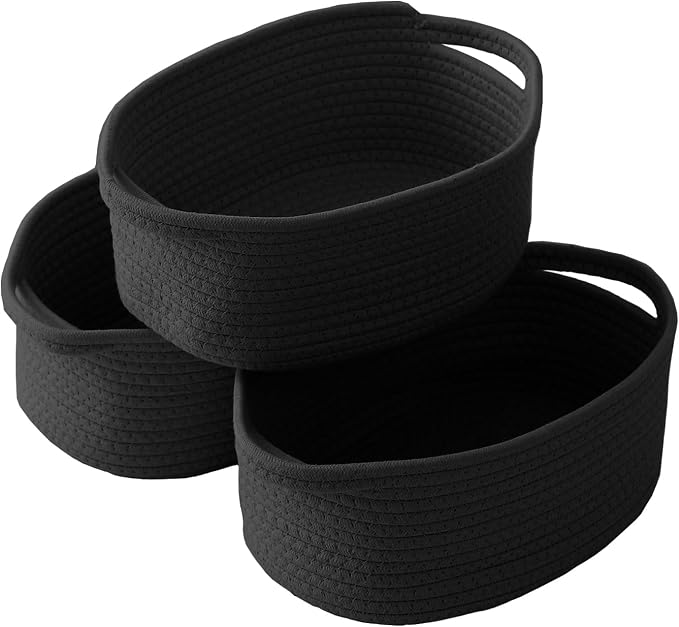 Woven Basket, Small Rope Storage Bin by JMvicyroam