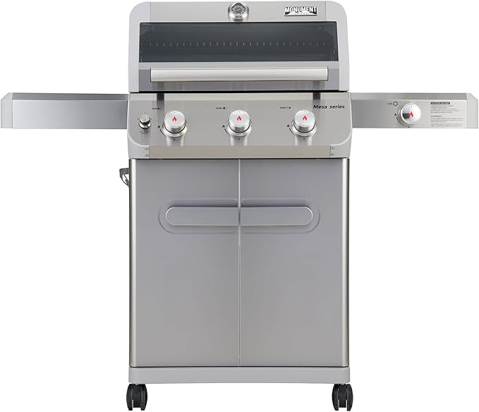 Monument Grills 3+1 Outdoor Barbecue Stainless Steel Propane Gas Grill by MonumentGrills