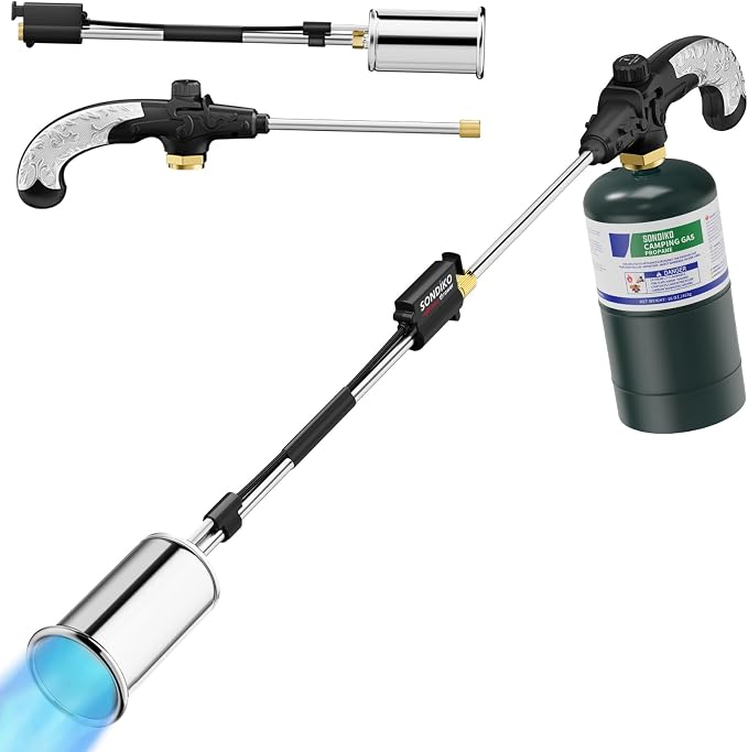 Sondiko Propane Torch Weed Burner, High Output Weed Torch Flamethrower by Sondiko-Since1991