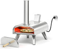 BIG HORN OUTDOORS 12" Dual Fuel Pizza Oven – Electric & Wood Pellet, Indoor & by BigHornOutdoors