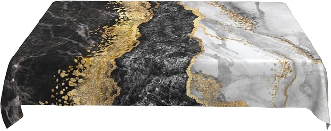 Worltoldb Marble Print Tablecloths Polyester Table Cloth - Image 7