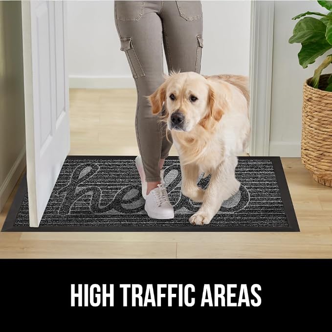 GORILLA GRIP 100% Waterproof All-Season WeatherMax Doormat, US Designed Natural - Image 7