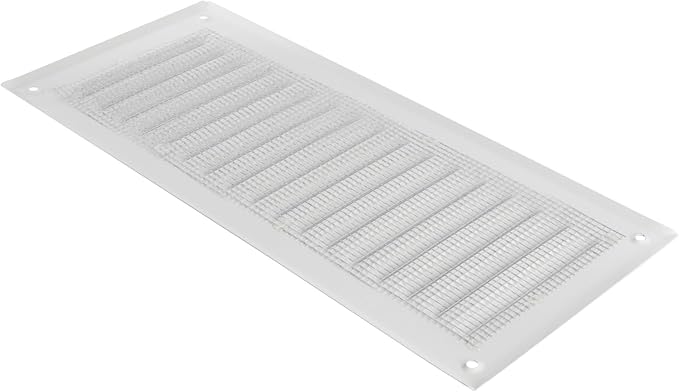 Square Ventilation Grille / 3" x 10" Inch Inside Measurement/White Metal Air - Image 5