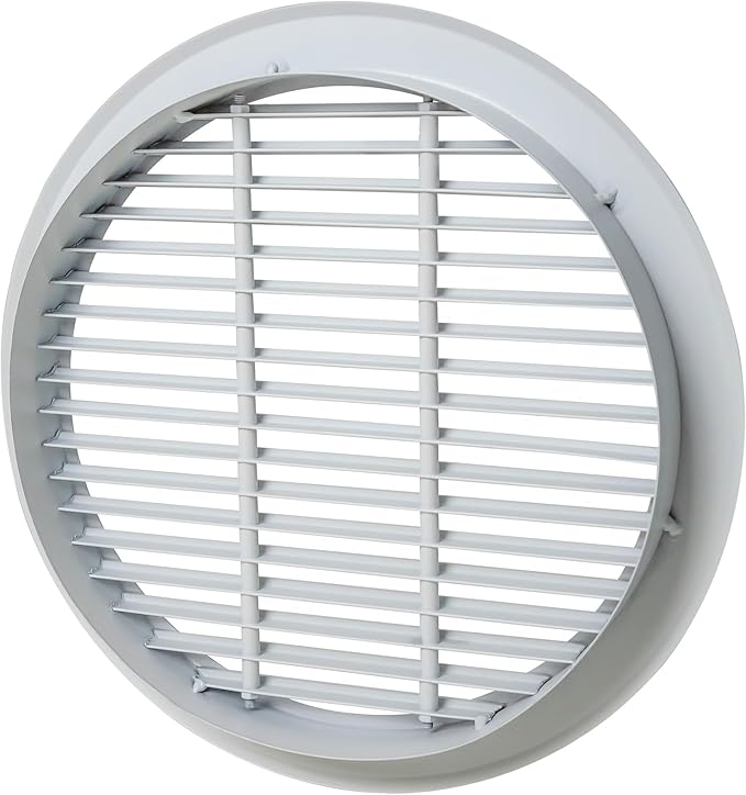 Round Air Vent Register Grille 8 Inch Duct Opening Aluminum Circular HVAC - Image 2