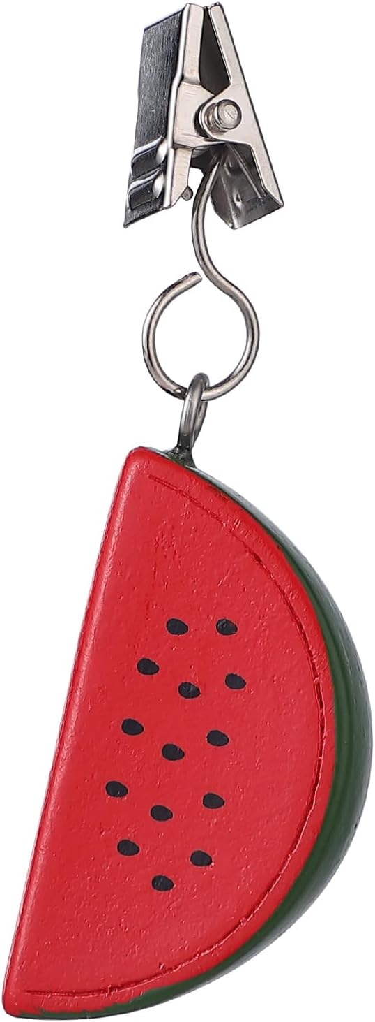 TwoFish Home Set of 4 Ｗatermelon Resin Tablecloth Weights Clips Handicraft - Image 6
