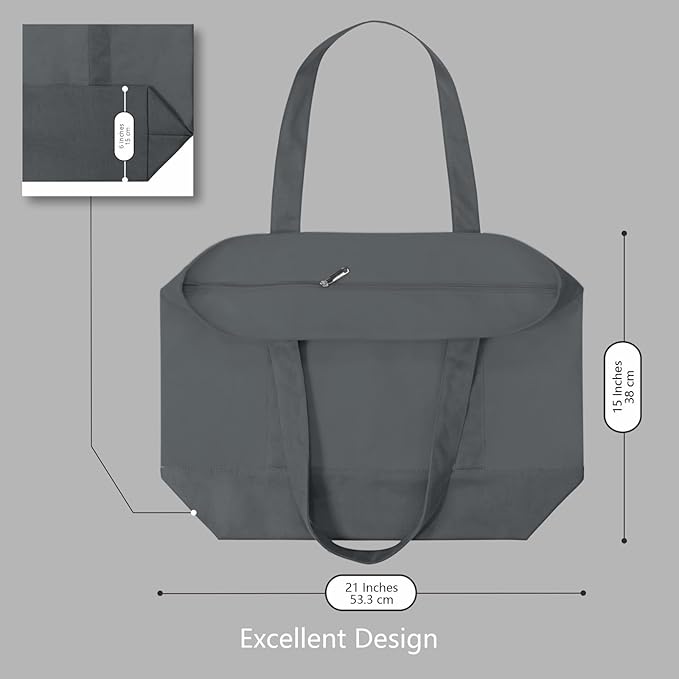 TOPDesign 6-Pack Canvas Tote Bags - Image 5