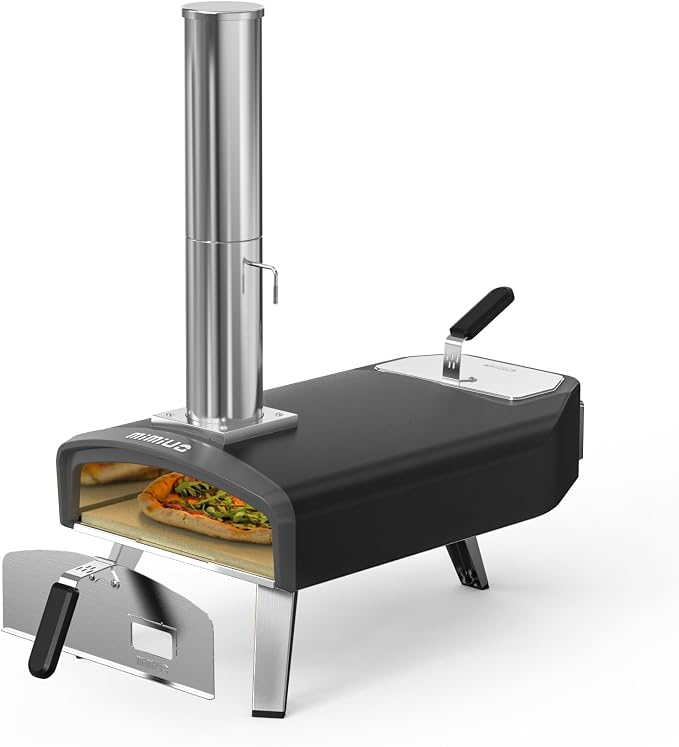 Mimiuo Outdoor Pizza Oven 12“ Wood Charcoal Fired Pizza Oven by Mimiuo