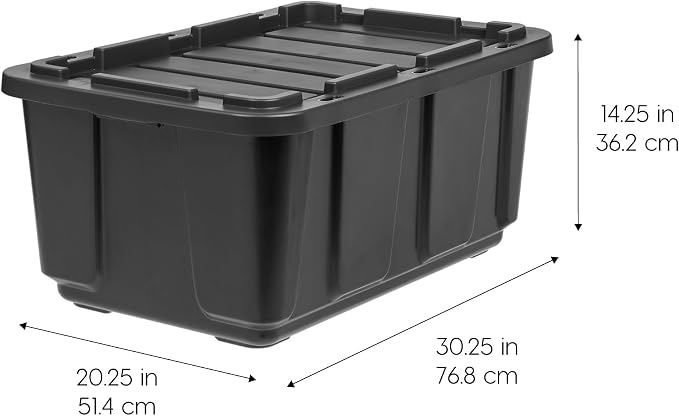 IRIS USA 4-Pack 27 Gallon Storage Bins - Image 2