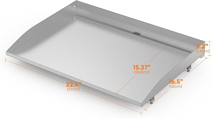 Stanbroil 22 Inch Stainless Steel Flat Top Griddle Replacement Top - Image 2