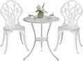 Outdoor Bistro Table and Chairs Set of 2, 3 Piece Patio Bistro Set w/Umbrella by Embraceartofoutdoorliving