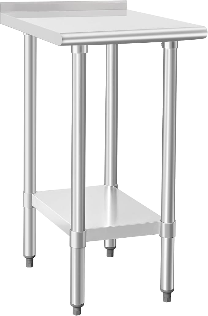 HARDURA Stainless Steel Commercial Work Table Prep Work Metal Table 24×18 Inches by HARDURA