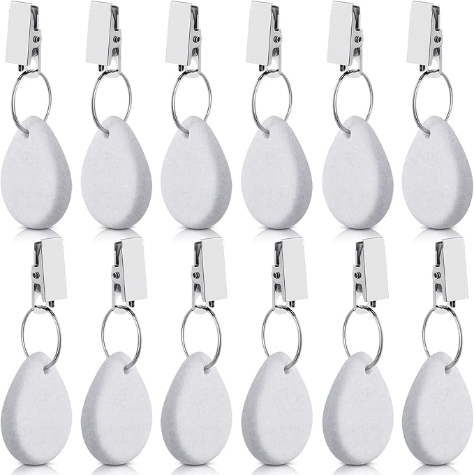 Geiserailie 12 Pcs Tablecloth Weights Tablecloth Pendant Teardrop Shape Table by Geiserailie