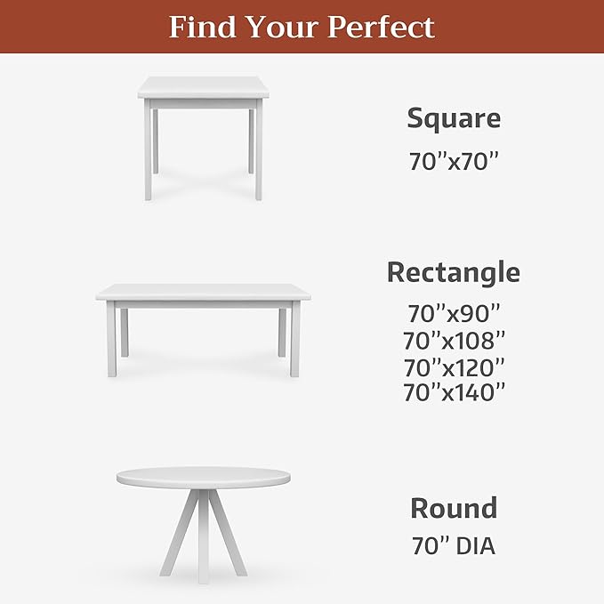 Maison d' Hermine Premium Table Cloth Square Table 100% Combed Cotton 70 x 70 - Image 5